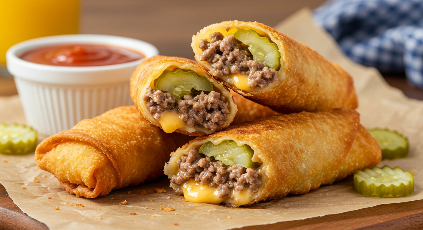 BEST RECIPE For Cheeseburger Egg Rolls - secondary view